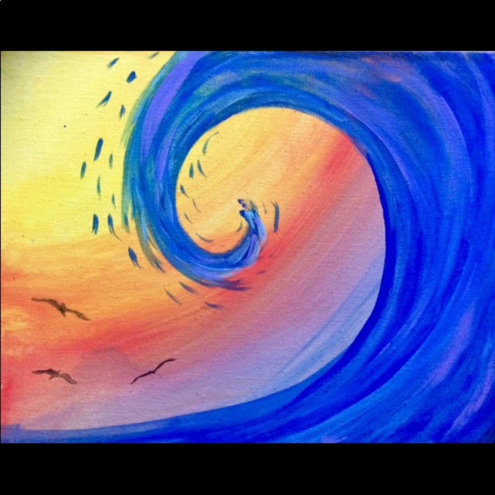 Waves II, Original Art Acrylic Painting
